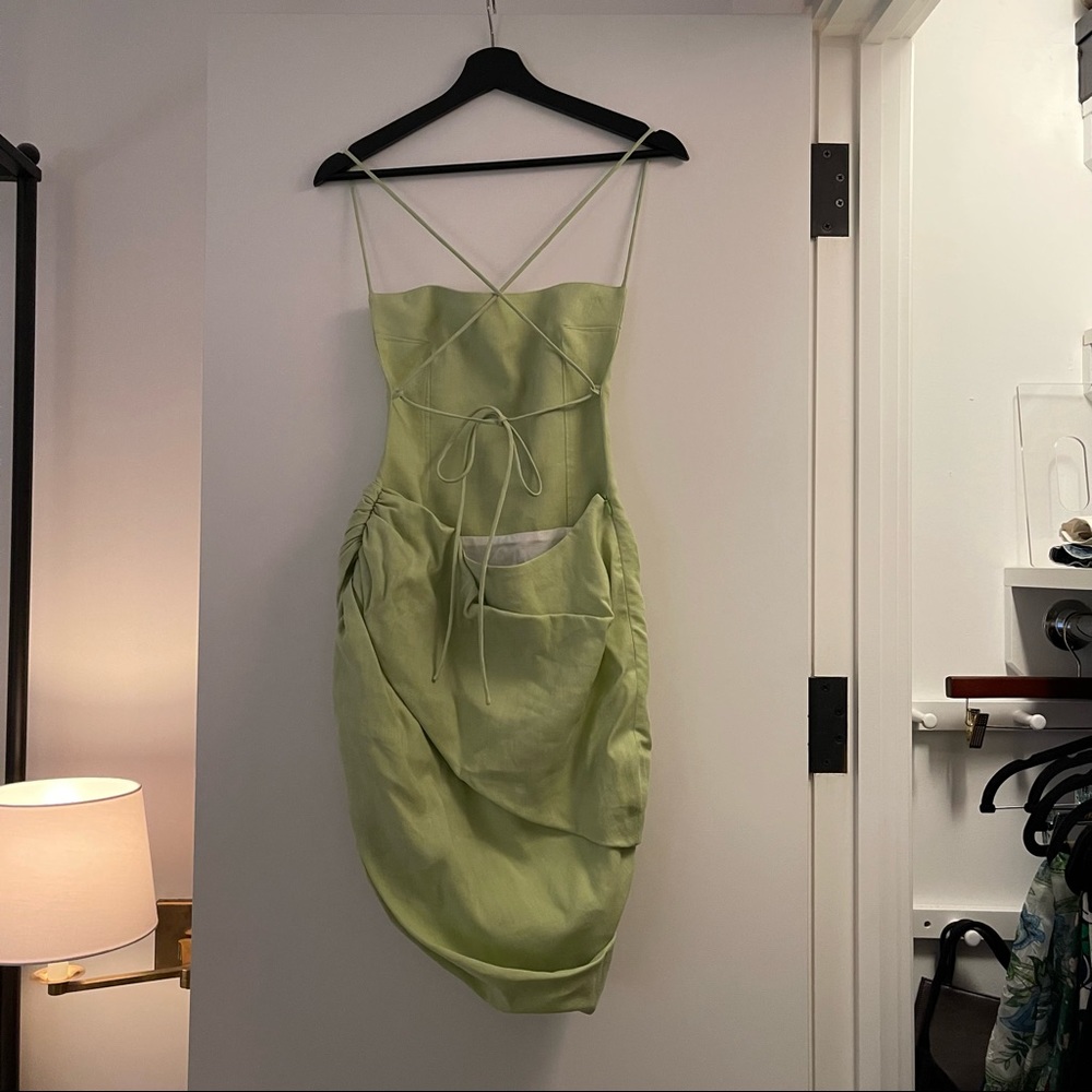 **NWT - Jacquemus Green 'La Robe Saudade' Dress - SZ 36 - Picture 11 of 16